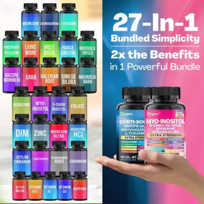 KIT INOSITOL CORTISOL PAQUETE 2 PCS